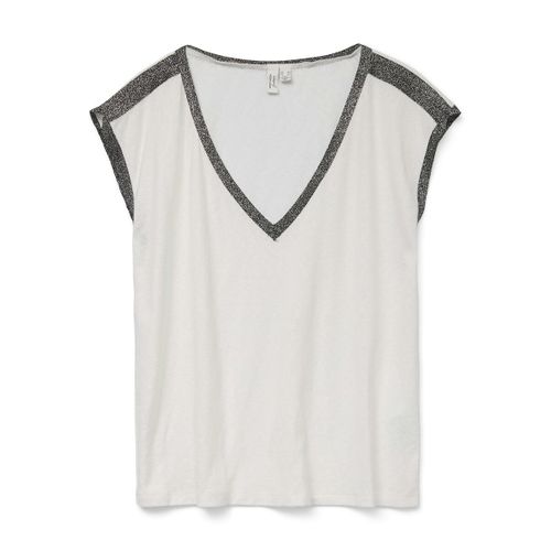 T-shirt Con Scollo A V Donna Taglie XS - vero moda - Modalova