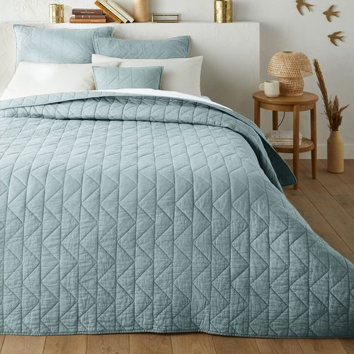 Copriletto Trapuntato Cotone Zig Zag Scenario Taglie 140 x 200 cm - la redoute interieurs - Modalova