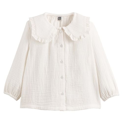 Blusa Colletto, Doppia Garza Di Cotone Taglie 12 mesi - 74 cm - la redoute collections - Modalova