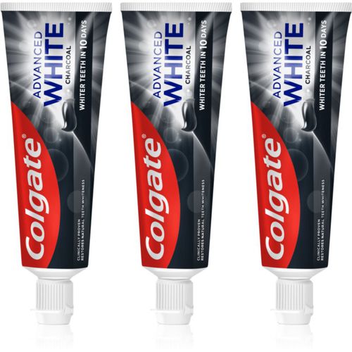 Advanced White Charcoal dentifricio sbiancante con carbone attivo 3x75 ml - Colgate - Modalova