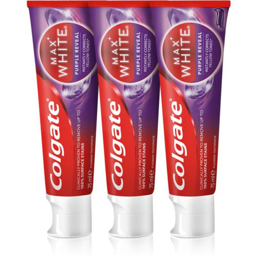 Max White Purple Reveal dentifricio rinfrescante 3x75 ml - Colgate - Modalova