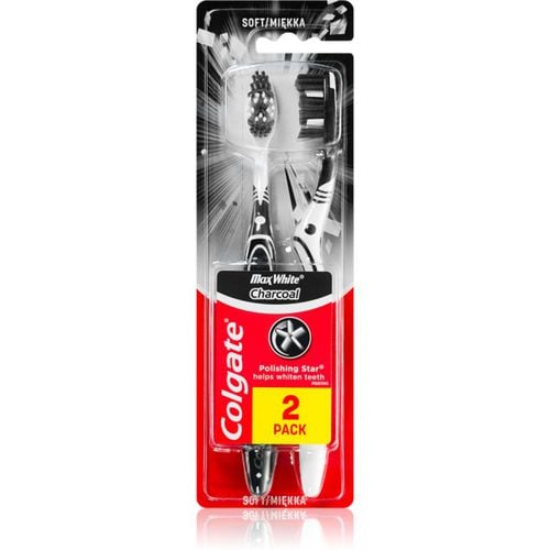 Max White Charcoal cepillo de dientes suave 2 ud - Colgate - Modalova