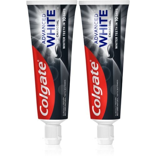 Advanced White Charcoal pasta de dientes blanqueadora con carbón activo 2x75 ml - Colgate - Modalova