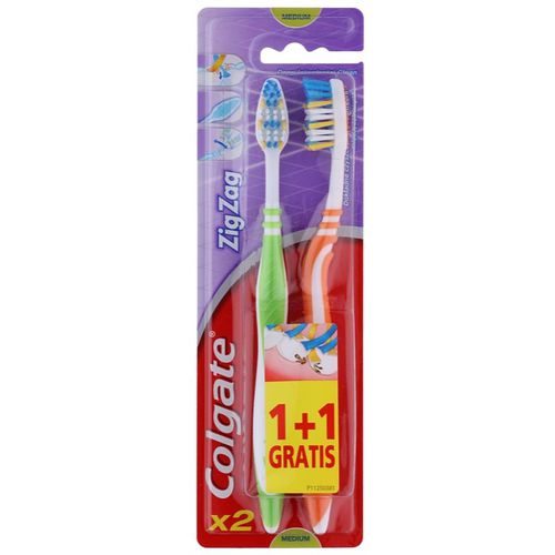 Zig Zag Medium Zahnbürste Medium 2 pc 2 St - Colgate - Modalova