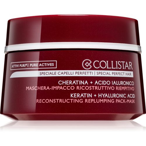 Attivi Puri Keratin+Hyaluronic Acid Mask intensive regenerierende Maske für beschädigtes und brüchiges Haar 200 ml - Collistar - Modalova