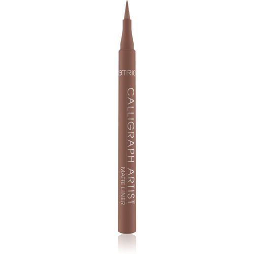 Calligraph Artist Matte eyeliner in pennarello effetto opaco colore 010 · Roasted Nuts 1,1 ml - Catrice - Modalova