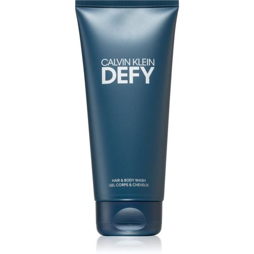 Defy gel de ducha para cabello y cuerpo para hombre 200 ml - Calvin Klein - Modalova