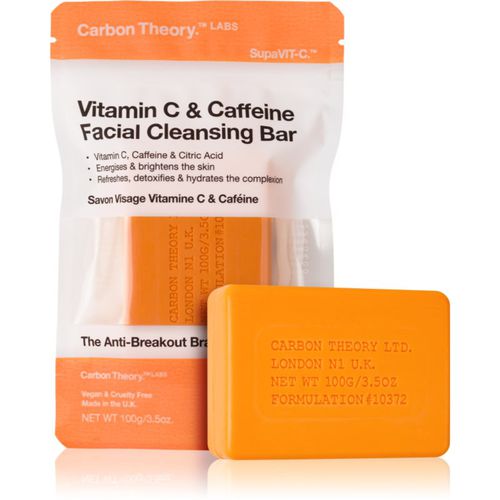 Facial Cleansing Bar Vitamin C & Caffeine jabón limpiador facial con vitamina C Orange 100 g - Carbon Theory - Modalova