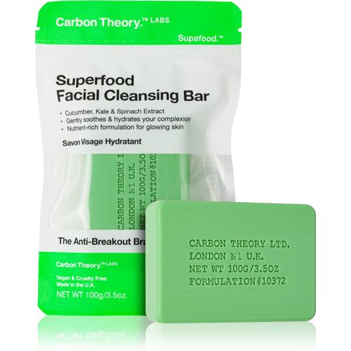 Facial Cleansing Bar Superfood jabón limpiador facial Green 100 g - Carbon Theory - Modalova