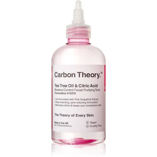 Tea Tree Oil & Citric Acid tónico de limpieza profunda para pieles problemáticas y con acné 250 ml - Carbon Theory - Modalova