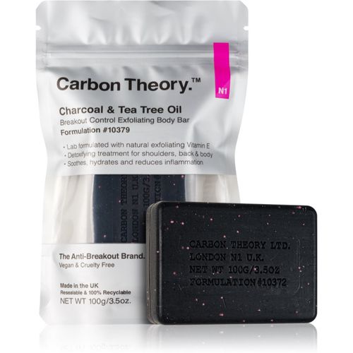 Charcoal & Tea Tree Oil esfoliante detergente corpo per pelli problematiche e grasse 100 g - Carbon Theory - Modalova