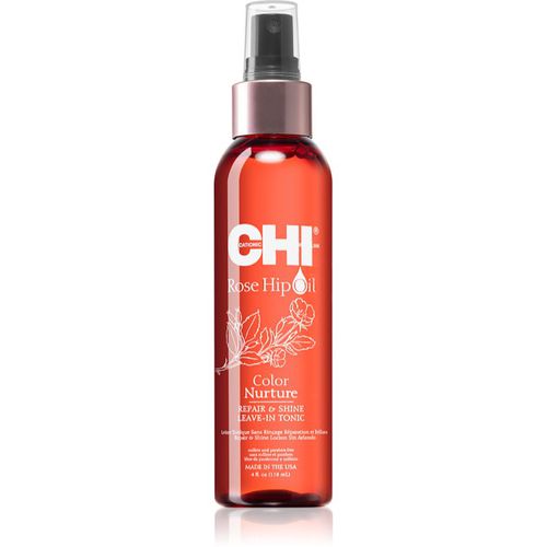 Rose Hip Oil Repair and Shine Leave-in lozione tonica per capelli tinti e danneggiati 118 ml - CHI - Modalova