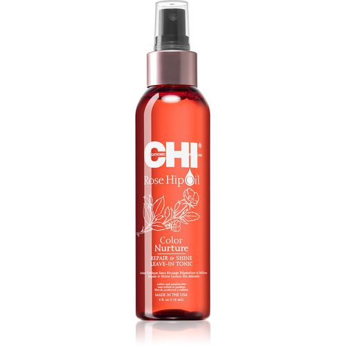 Rose Hip Oil Repair and Shine Leave-in tónico para cabello teñido y dañado 118 ml - CHI - Modalova