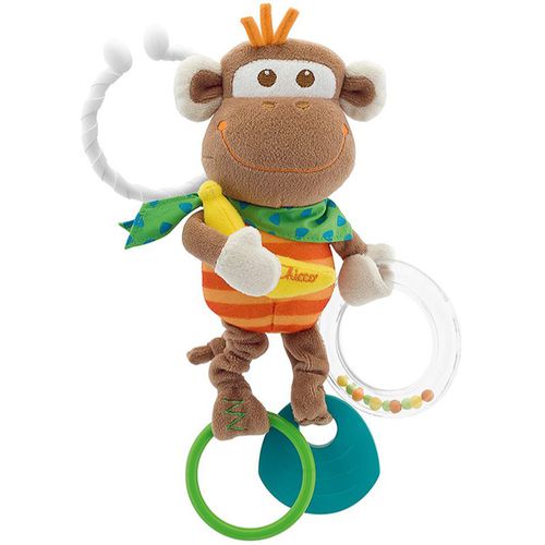 Baby Senses Monkey Beißring mit Rassel 1 St - Chicco - Modalova