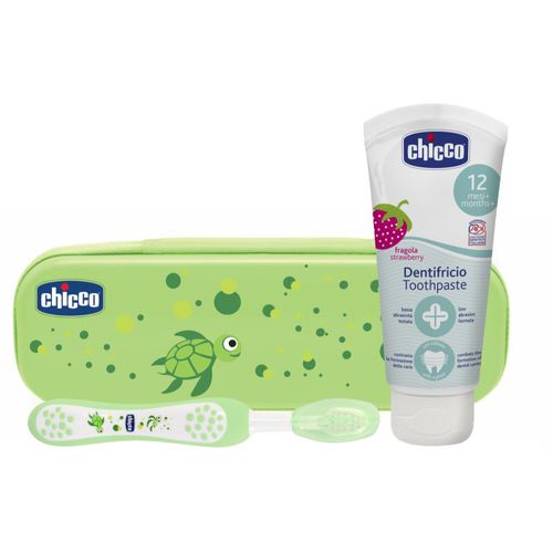 Always Smiling Green Set de cuidado dental para niños Strawberry - Chicco - Modalova