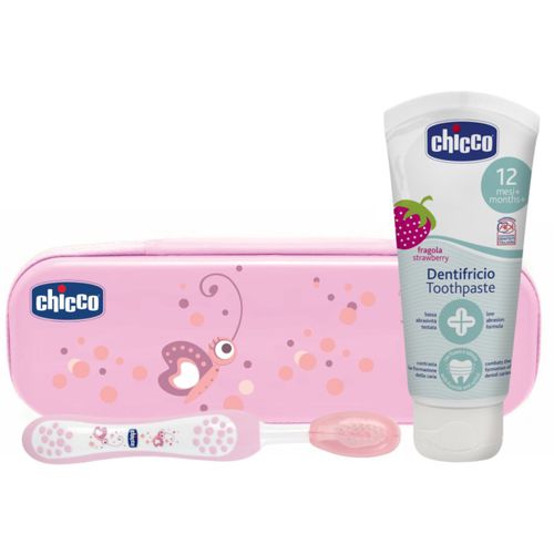 Always Smiling 12m+ Set de cuidado dental Strawberry 12 m+ (para niños ) - Chicco - Modalova