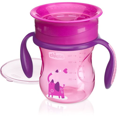 Perfect 360 bicchiere salvagoccia con maniglie 12m+ Pink 200 ml - Chicco - Modalova