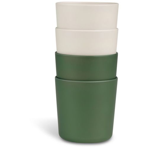 Bio Based Cups Set Tasse Green/Cream 4 St - Citron - Modalova