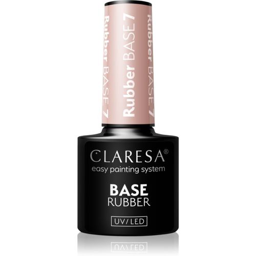 UV/LED Base Rubber prebase y esmalte de acabado para uñas de gel tono 7 5 g - Claresa - Modalova