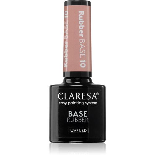 UV/LED Base Rubber prebase y esmalte de acabado para uñas de gel tono 10 5 g - Claresa - Modalova