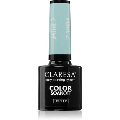 SoakOff UV/LED Color Mint Gel-Nagellack Farbton 2 5 g - Claresa - Modalova