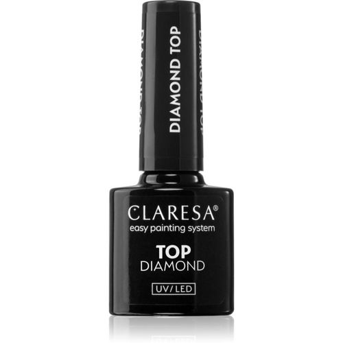 UV/LED Top Diamond No Wipe smalto gel top coat protezione e brillantezza senza residui 5 g - Claresa - Modalova