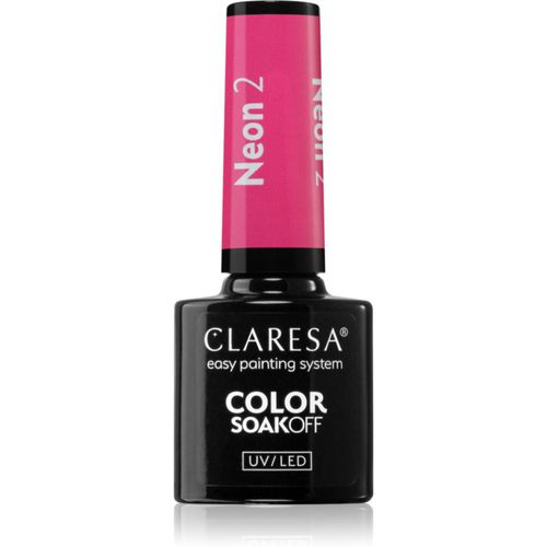 SoakOff UV/LED Color Neon Gel-Nagellack Farbton 2 5 g - Claresa - Modalova