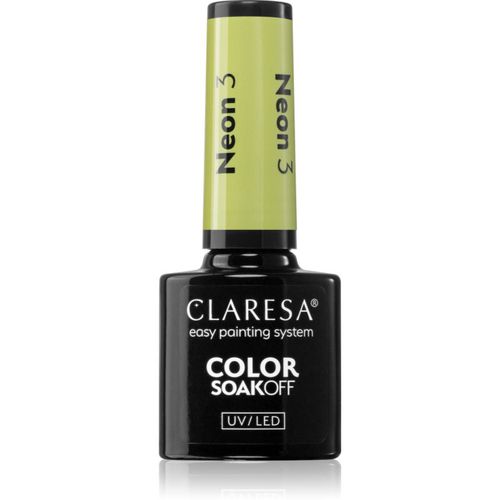 SoakOff UV/LED Color Neon Gel-Nagellack Farbton 5 5 g - Claresa - Modalova