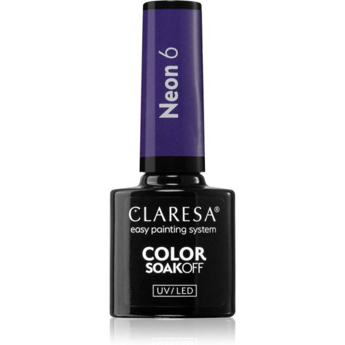 SoakOff UV/LED Color Neon Gel-Nagellack Farbton 6 5 g - Claresa - Modalova