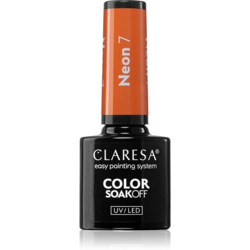 SoakOff UV/LED Color Neon Gel-Nagellack Farbton 7 5 g - Claresa - Modalova