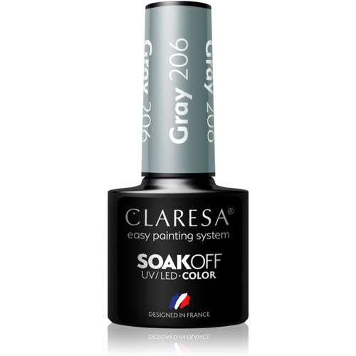 SoakOff UV/LED Color Savanna Vibes Gel-Nagellack Farbton Gray 206 5 g - Claresa - Modalova