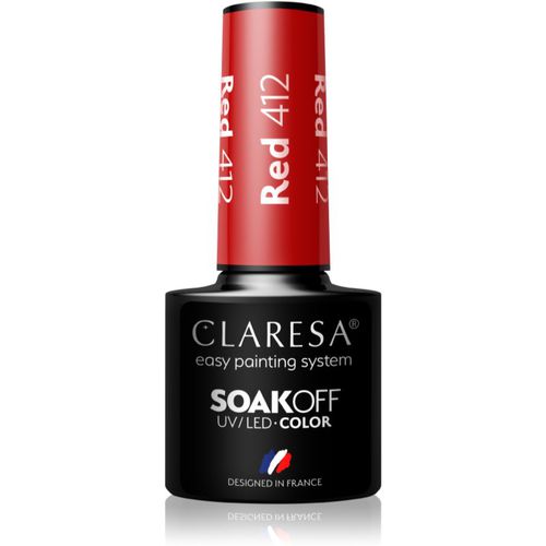 SoakOff UV/LED Color Take Me To The River gel smalto colore Red 412 5 g - Claresa - Modalova