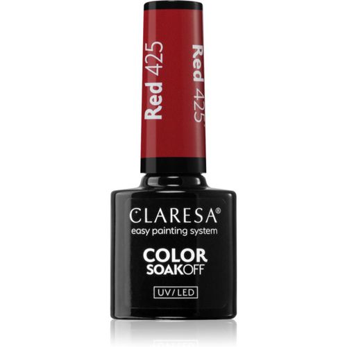 SoakOff UV/LED Color Rainbow Explosion Gel-Nagellack Farbton Red 425 5 g - Claresa - Modalova