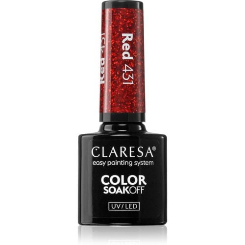 SoakOff UV/LED Color Warm Feelings Gel-Nagellack Farbton RED 431 5 g - Claresa - Modalova