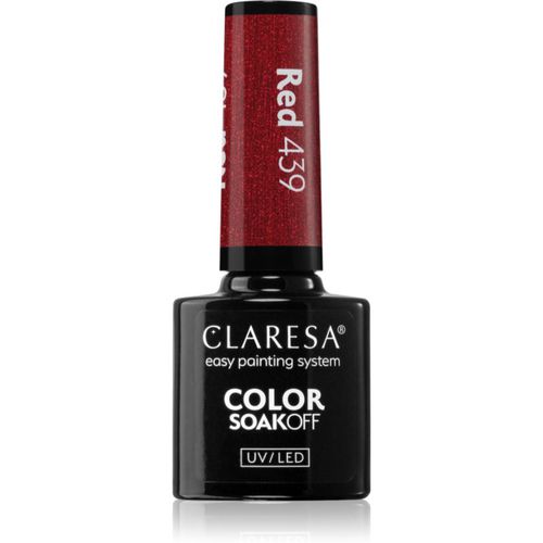 SoakOff UV/LED Color Warm Feelings esmalte de uñas en gel tono Red 439 5 g - Claresa - Modalova