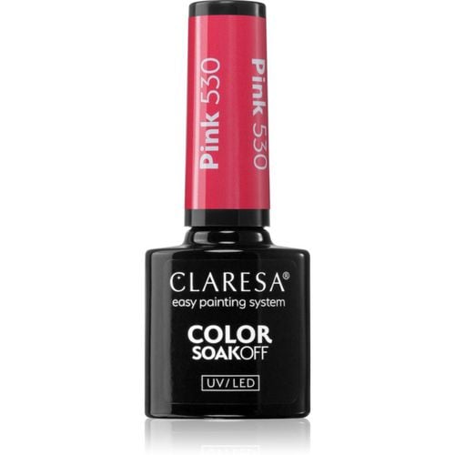 SoakOff UV/LED Color Rainbow Explosion Gel-Nagellack Farbton Pink 530 5 g - Claresa - Modalova