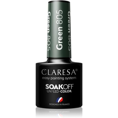 SoakOff UV/LED Color Take Me To The River esmalte de uñas en gel tono Green 805 5 g - Claresa - Modalova