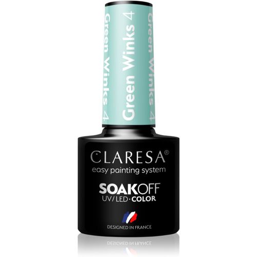 SoakOff UV/LED Color Green Winks esmalte de uñas en gel tono 4 5 g - Claresa - Modalova