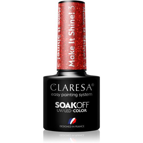 SoakOff UV/LED Color Make It Shine! Gel-Nagellack Farbton 03 5 g - Claresa - Modalova