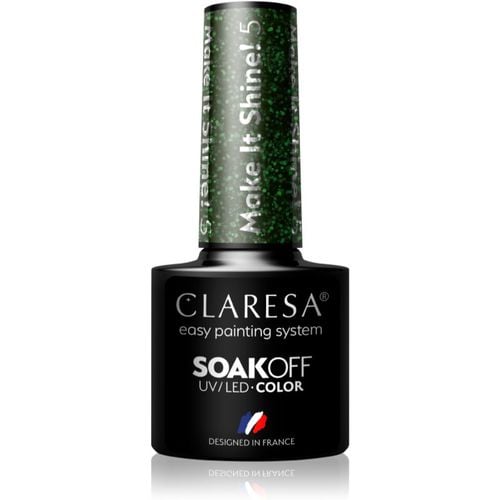 SoakOff UV/LED Color Make It Shine! Gel-Nagellack Farbton 5 5 g - Claresa - Modalova