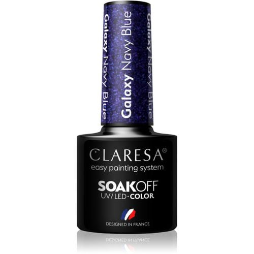 SoakOff UV/LED Color Galaxy Gel-Nagellack Farbton Navy Blue 5 g - Claresa - Modalova