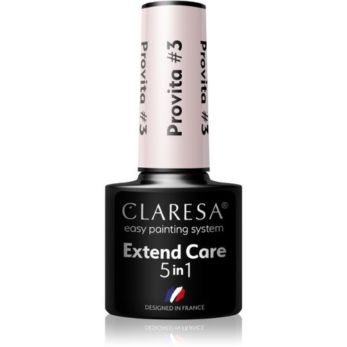 Extend Care 5 in 1 Provita prebase y esmalte de acabado para uñas de gel con efecto regenerador tono #3 5 g - Claresa - Modalova