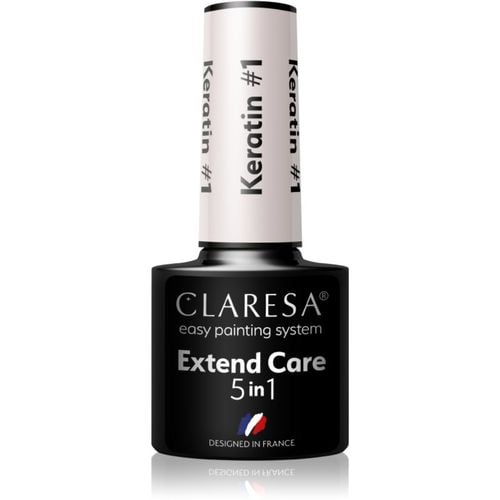 Extend Care 5 in 1 Keratin Basislack für Gelnägel mit nahrhaften Effekt Farbton #1 5 g - Claresa - Modalova