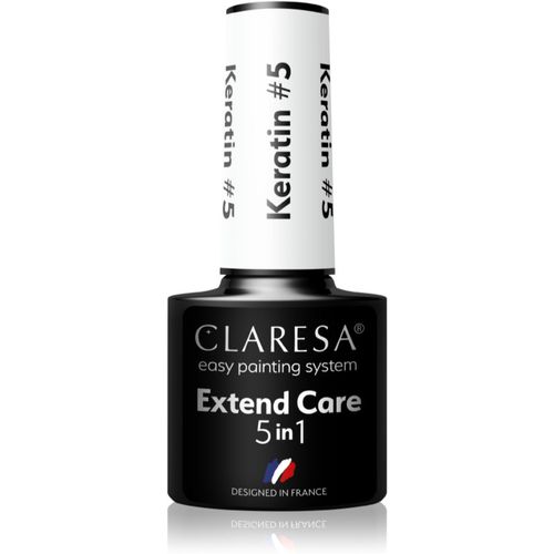 Extend Care 5 in 1 Keratin prebase y esmalte de acabado para uñas de gel con efecto nutritivo tono 5 g - Claresa - Modalova