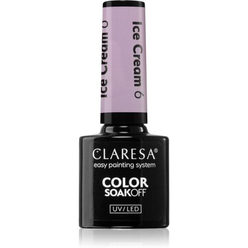 SoakOff UV/LED Color Ice Cream Gel-Nagellack Farbton 6 5 g - Claresa - Modalova