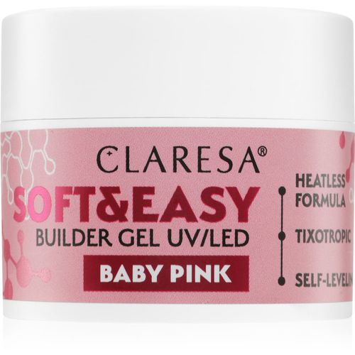 Soft&Easy Builder Gel Basisgel für Nägel Farbton Baby Pink 12 g - Claresa - Modalova