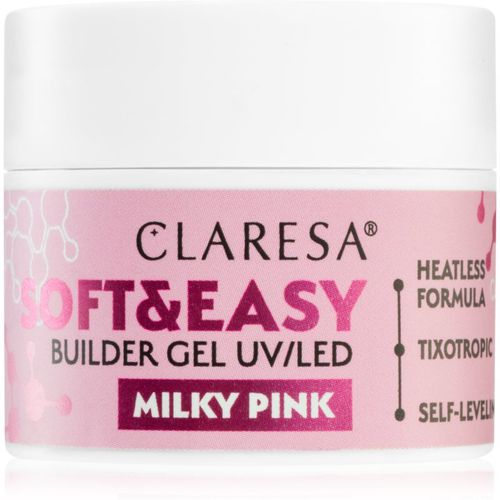 Soft&Easy Builder Gel Basisgel für Nägel Farbton Milky Pink 12 g - Claresa - Modalova