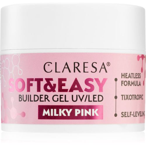 Soft&Easy Builder Gel Basisgel für Nägel Farbton Milky Pink 45 g - Claresa - Modalova