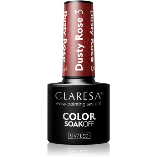 SoakOff UV/LED Color Dusty Rose esmalte de uñas en gel tono 3 5 g - Claresa - Modalova