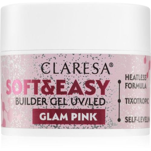 Soft&Easy Builder Gel Basisgel für Nägel Farbton Glam Pink 12 g - Claresa - Modalova